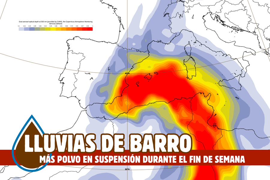 Entrada de polvo en suspensión para el fin de semana