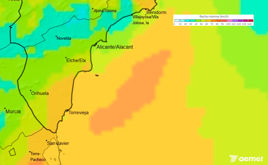 Entrada de polvo en suspensión para el fin de semana